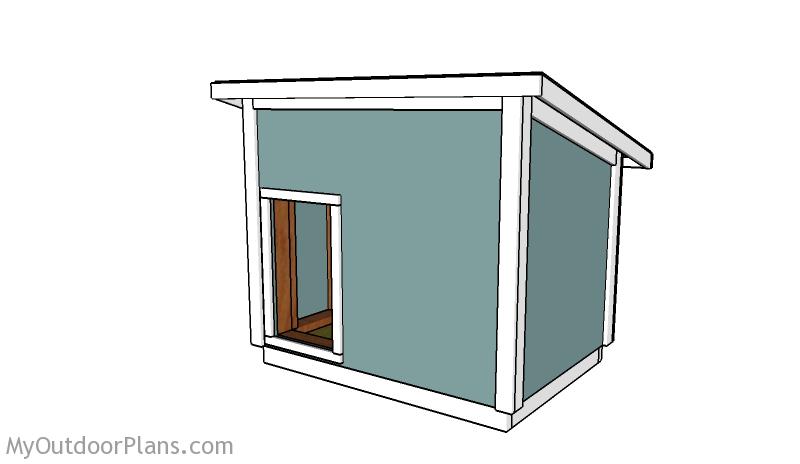 DOG HOUSE PLANS FOR LARGE DOG woodworking plan