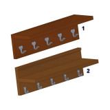 Vintage wall shelf with coat hooks plans woodworking plan