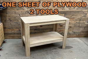Single Sheet of Plywood Workbench - Image 1