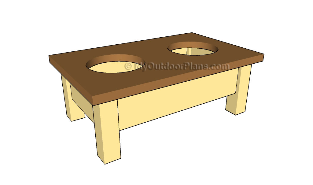 DOG FEED STATION PLANS woodworking plan