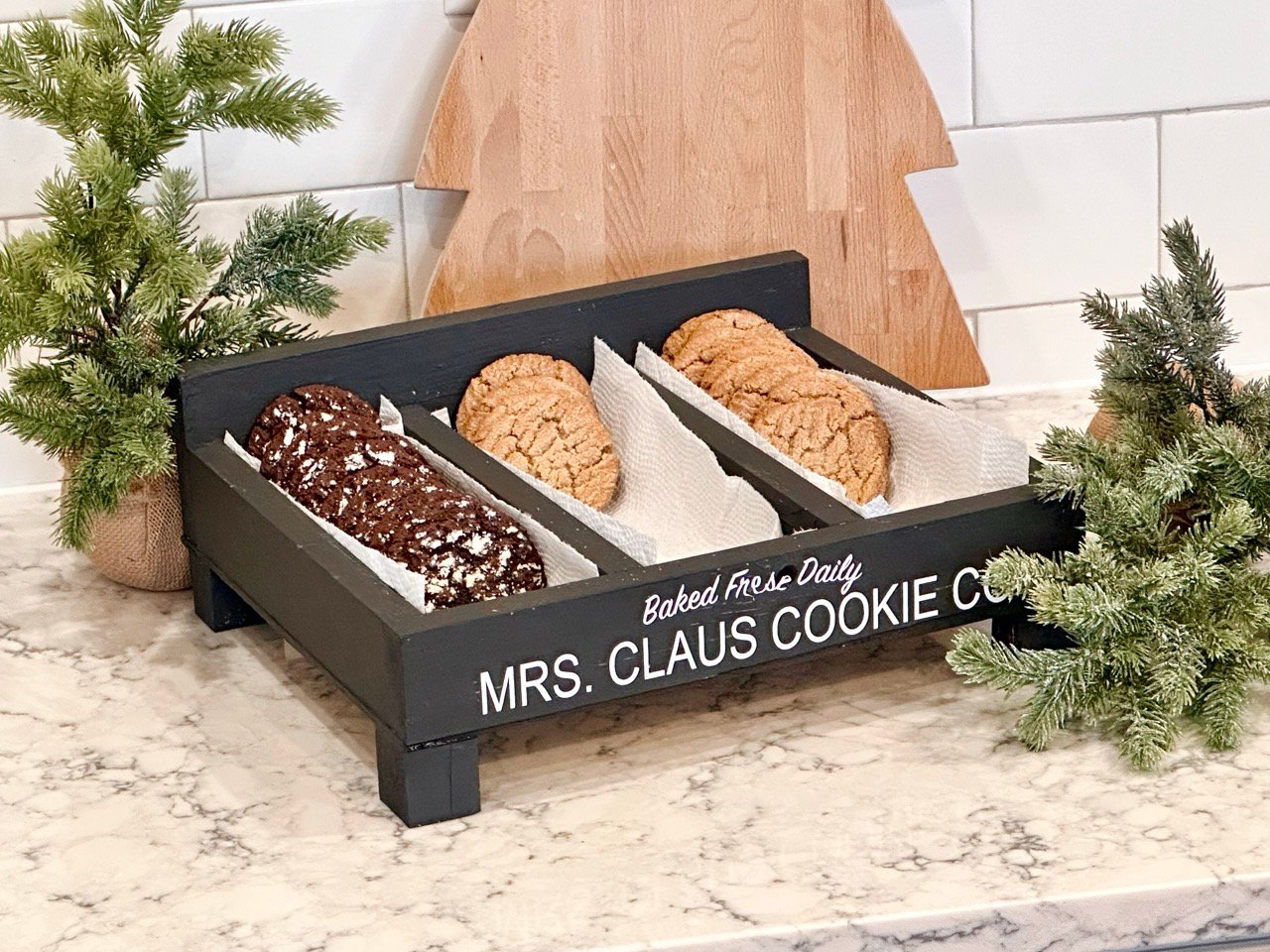 Christmas Cookie Box or Serving Display woodworking plan