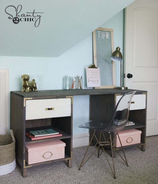 DIY Cubby Storage Desk - Image 1