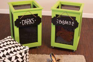 Rolling Laundry Hamper woodworking plan