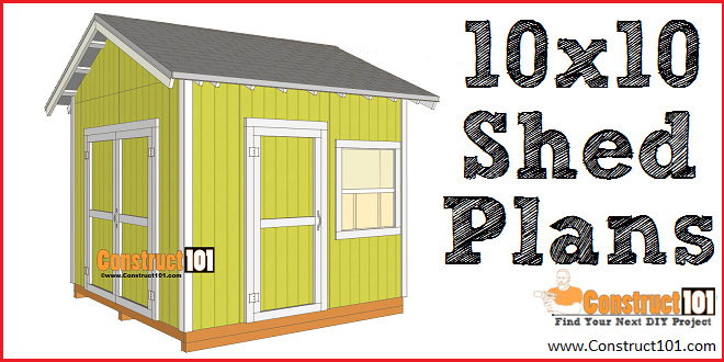 Shed Plans – 10×10 Gable Shed - Image 1