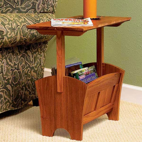 Woodworking Project Paper Plan to Build Magazine Rack/Table woodworking plan