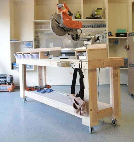 How To Build a Miter Saw Stand woodworking plan