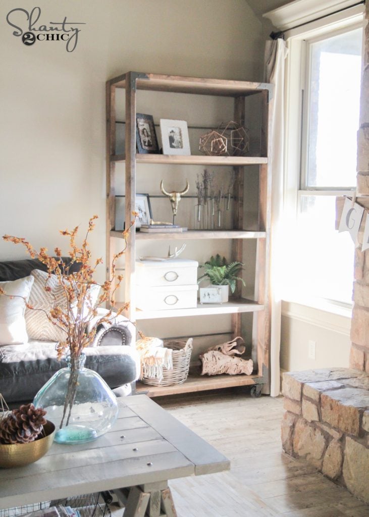 DIY Industrial Cart Bookcase - Image 1