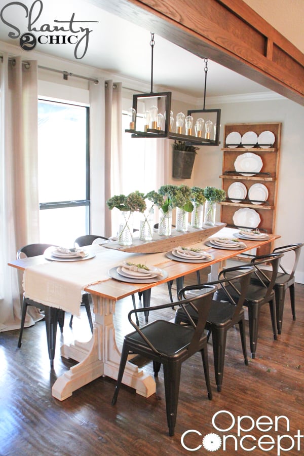 HGTV Open Concept Dining Table Free Plans woodworking plan