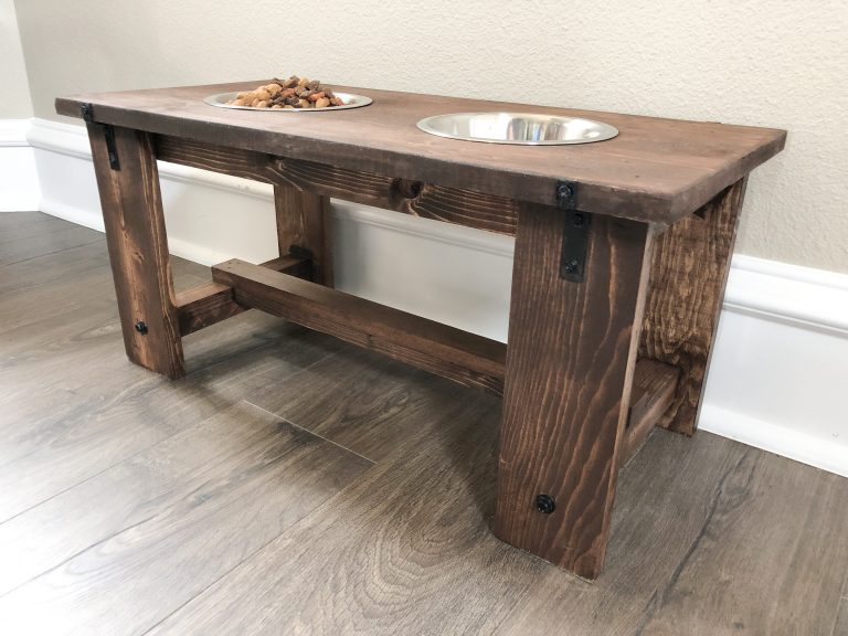 DIY Dog Bowl Stand woodworking plan