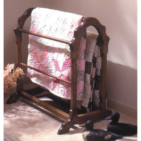 Woodworking Project Paper Plan to Build Country Classic Quilt Rack - Image 1