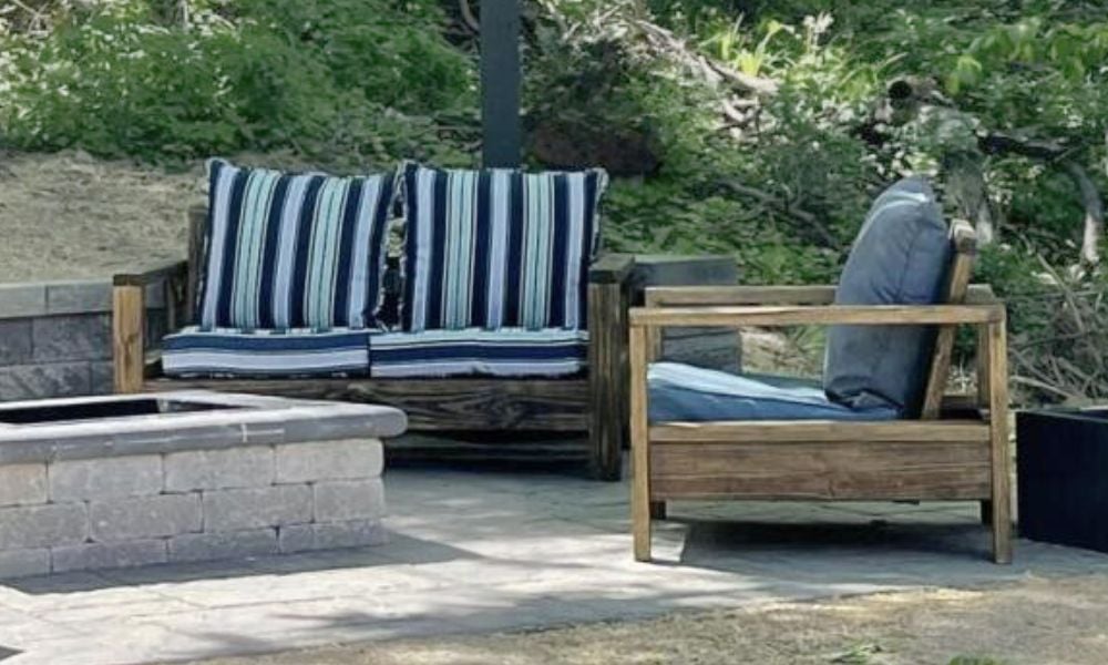 Outdoor Loveseat – Modern Comfort Collection - Image 1