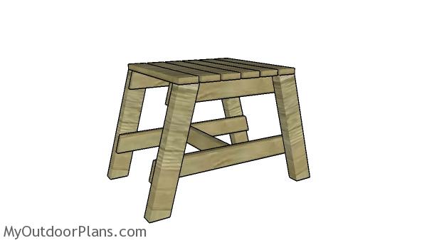 MODERN OUTDOOR SIDE TABLE – FREE DIY PLANS - Image 1