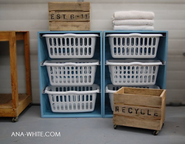 Laundry Basket Dresser woodworking plan