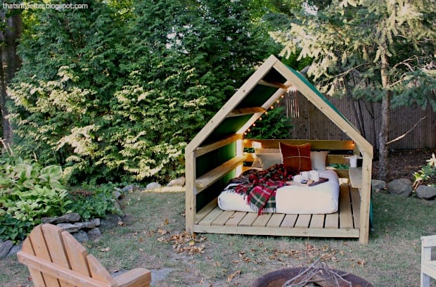 Outdoor Cabana Backyard Retreat woodworking plan