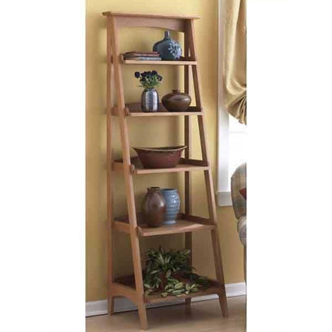 Downloadable Woodworking Project Plan to Build Shelves with a Fresh Slant woodworking plan