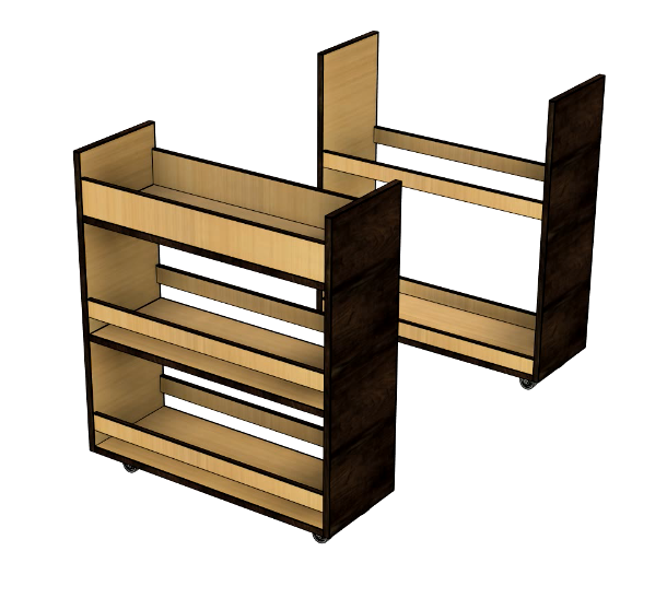 Fisher’s Laundry Carts woodworking plan