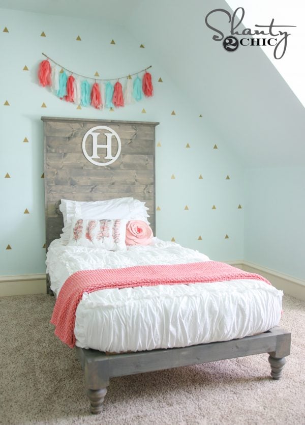 DIY Twin Platform Bed and Headboard - Image 1