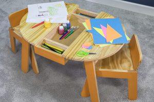 Kids’ Art Table and Chairs - Image 1