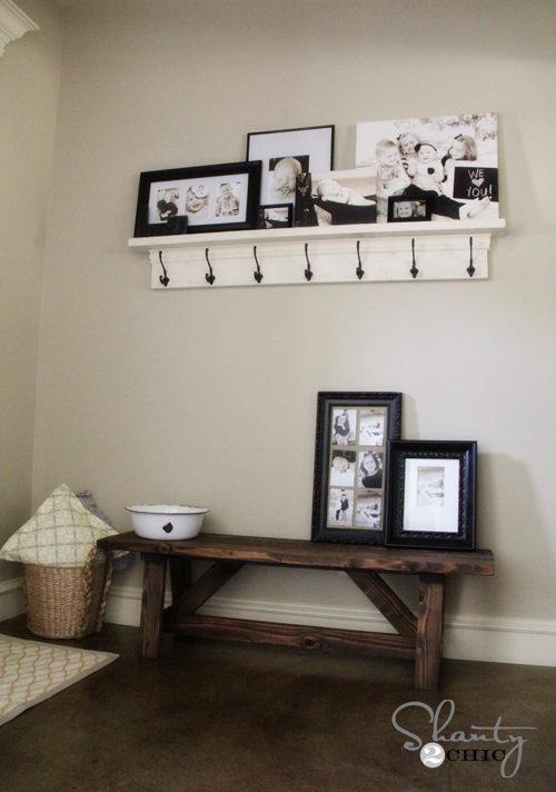 DIY Bench for the Entryway – $15! woodworking plan