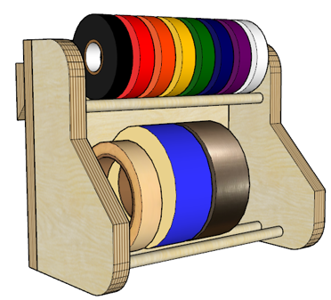 French Cleat Tape Storage – Build Plans woodworking plan