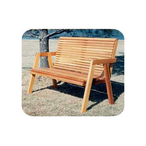 Woodworking Project Paper Plan to Build Simple Patio Bench woodworking plan