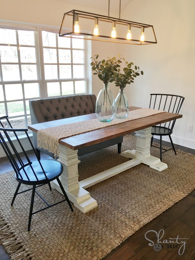 DIY Farmhouse Pedestal Table - Image 1