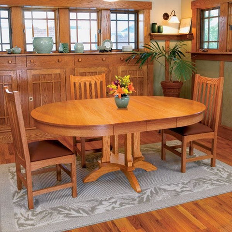 Woodworking Project Paper Plan to Build Arts & Craft Dining Table woodworking plan
