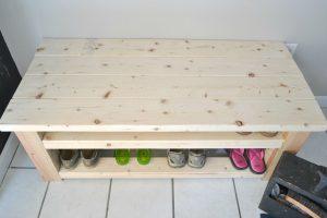 Mudroom Bench with Shoe Storage woodworking plan