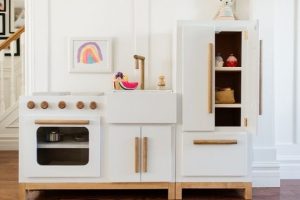 Modern Kids’ Play Kitchen woodworking plan