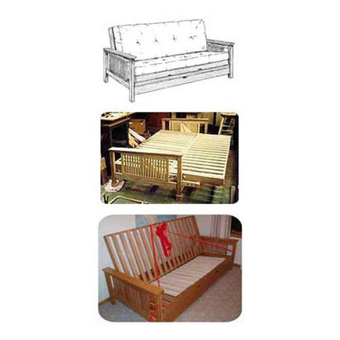 Woodworking Project Paper Plan to Build Mission Couch/Futon - Image 1