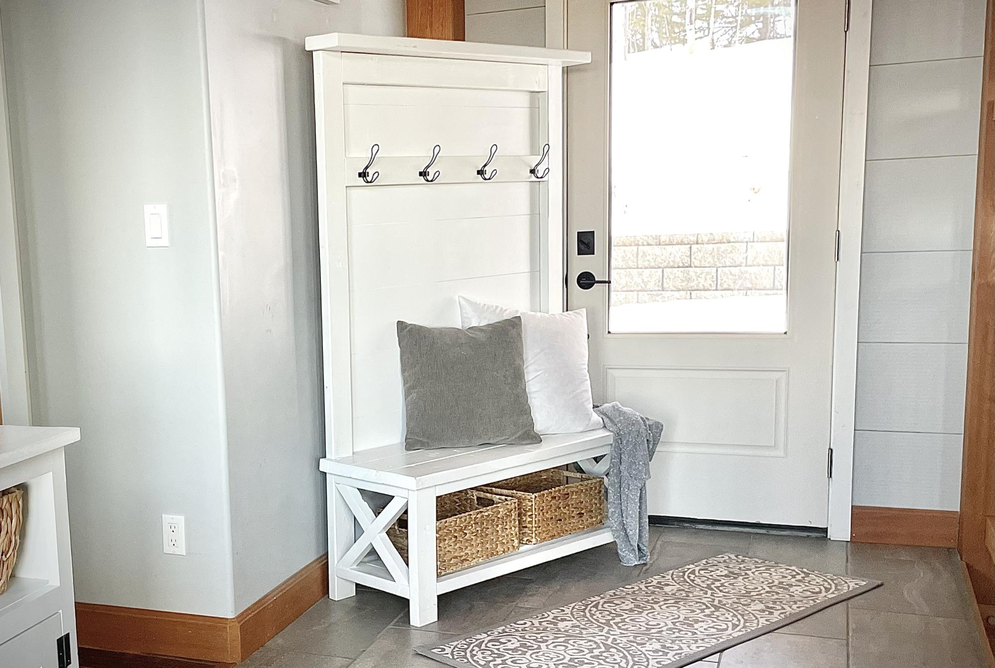 Rustic X Hall Tree woodworking plan