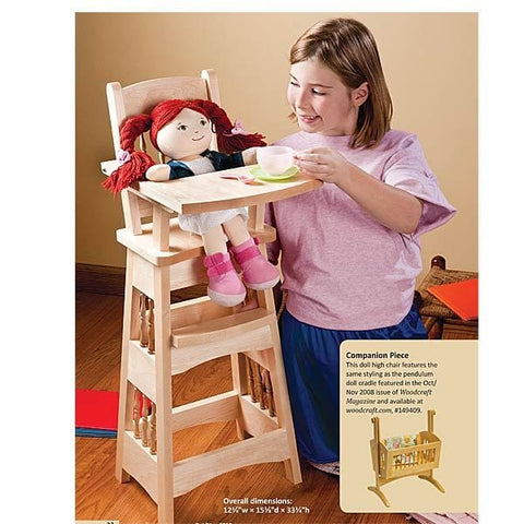 Doll High Chair – Downloadable Plan woodworking plan