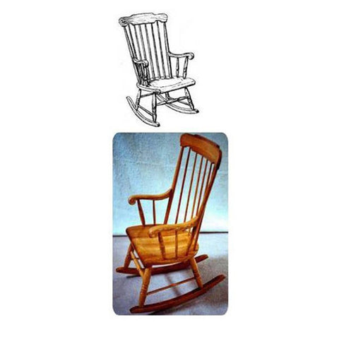 Woodworking Project Paper Plan to Build Boston Rocking Chair - Image 1