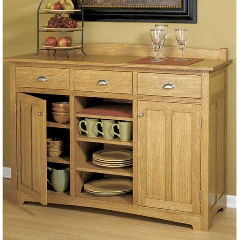 Woodworking Project Paper Plan to Build Traditional Sideboard - Image 1