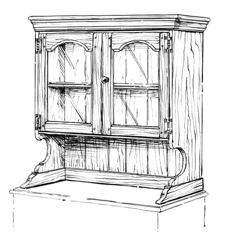 Woodworking Project Paper Plan to Build Buffet Hutch woodworking plan
