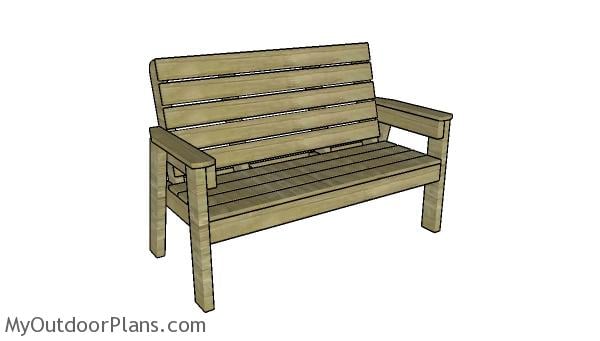 LARGE OUTDOOR BENCH PLANS - Image 1
