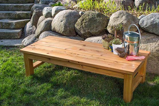 Cedar Backyard Bench - Image 1