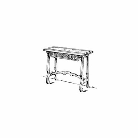 Woodworking Project Paper Plan to Build Spanish Hall Sofa Table woodworking plan