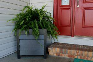Louvered Wood Planter Box woodworking plan