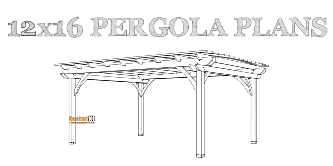 12×16 Pergola Plans | PDF | Material List - Image 1