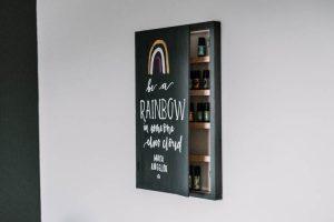 DIY Wooden Sign + Hidden Essential Oils Shelves - Image 1