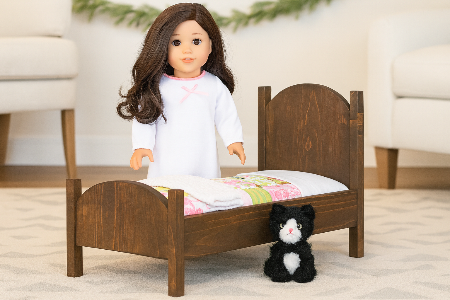Easy Build American Girl Doll Bed woodworking plan