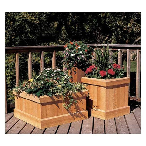Woodworking Project Paper Plan to Build Trio of Cedar Planters woodworking plan