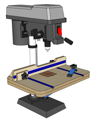 DIY Drill Press Table – Build Plans | Woodworking Plans, digital plans - Image 1