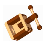 Decorative wooden nutcracker - Image 1