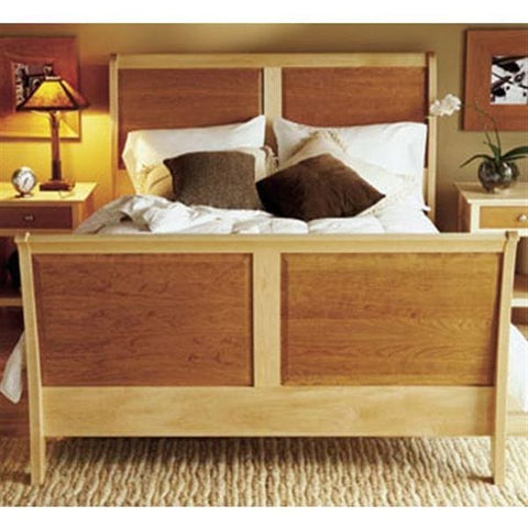 Woodworking Project Paper Plan to Build Maple & Cherry Sleigh Bed woodworking plan