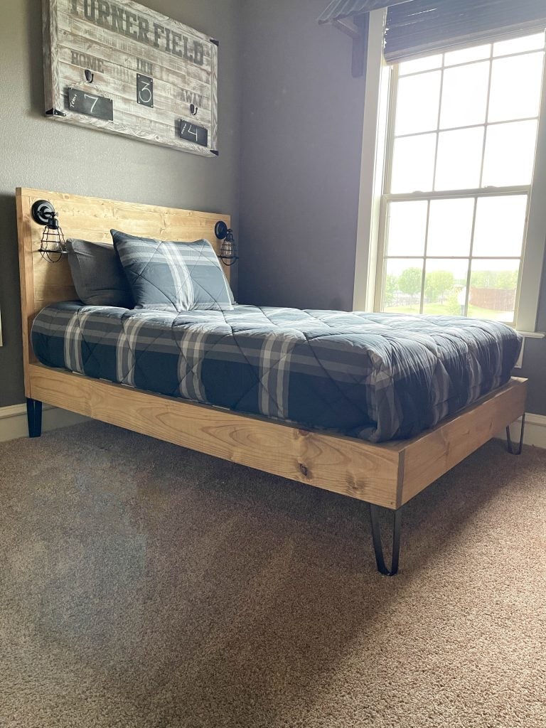 DIY Modern Full Sized Bed - Image 1