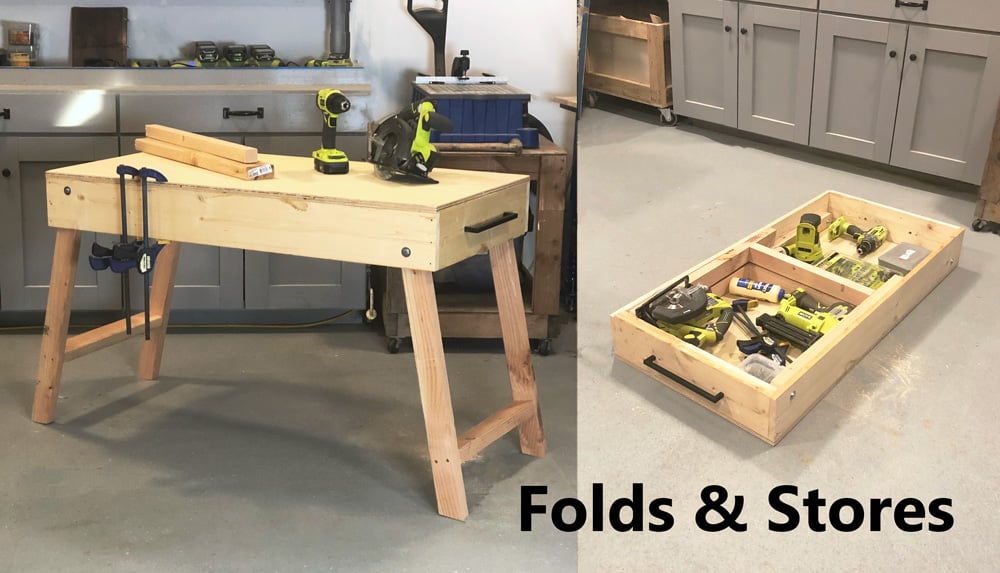 Portable Workbench “Woodshop in a Box” woodworking plan
