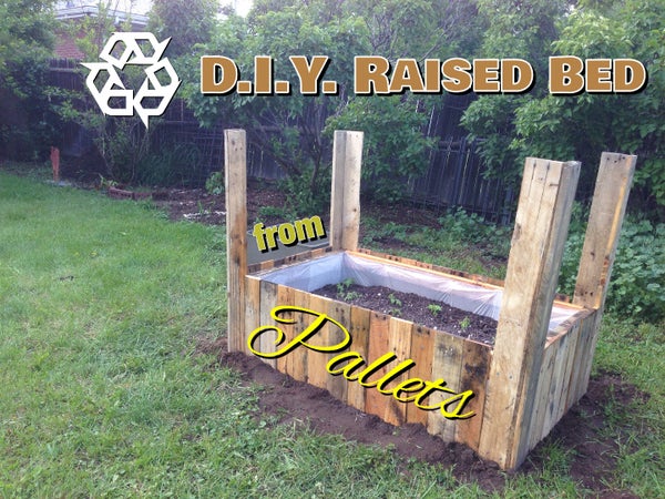 Raised Bed Pallet Planter *Updated August 21st, 2015* woodworking plan