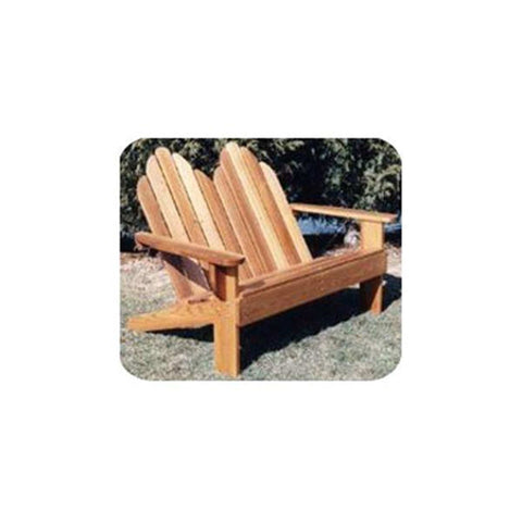 Woodworking Project Paper Plan to Build Classic Adirondack Loveseat woodworking plan